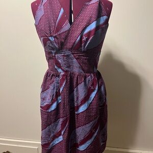 Wild Cosmic Hippie Print Halter Sundress